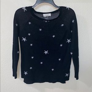 ♥️Cute Black Silver Star sweater-like new